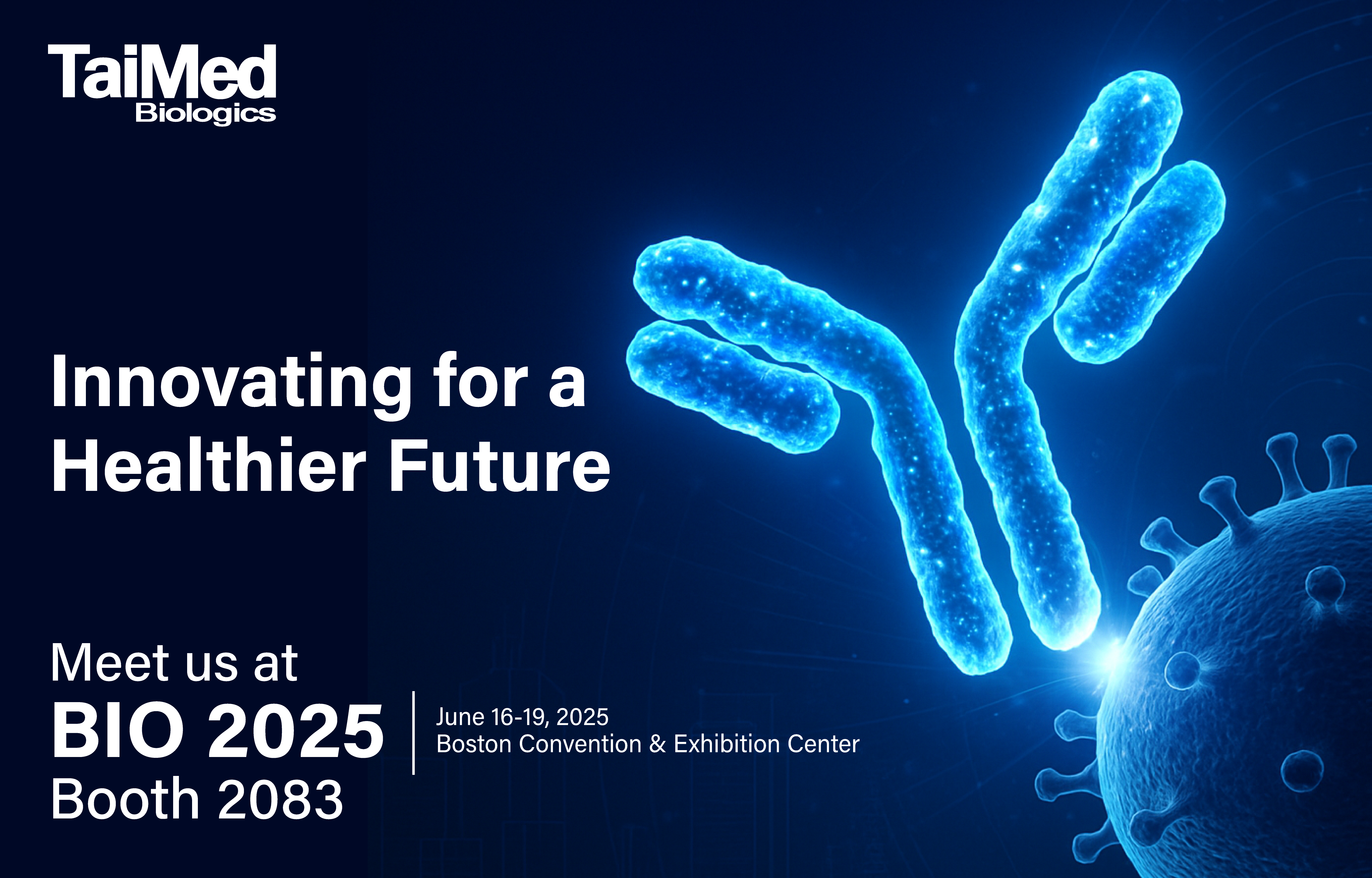 TaiMed Biologics is exhibiting at BIO 2025 in Boston